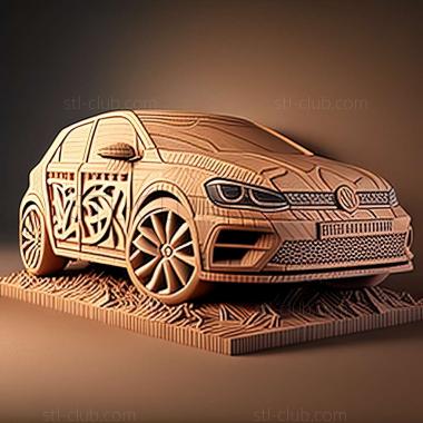 3D model Volkswagen Golf VII (STL)
